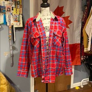 Blue and Red Flannel